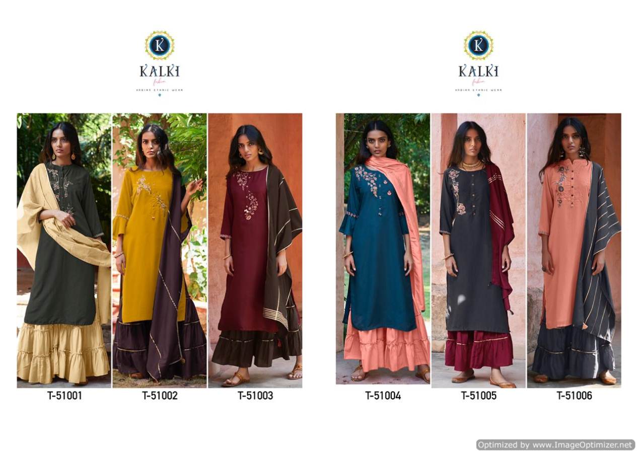 Kalki  Presents Mirrow Plus  Classy Look Ready Made Collection