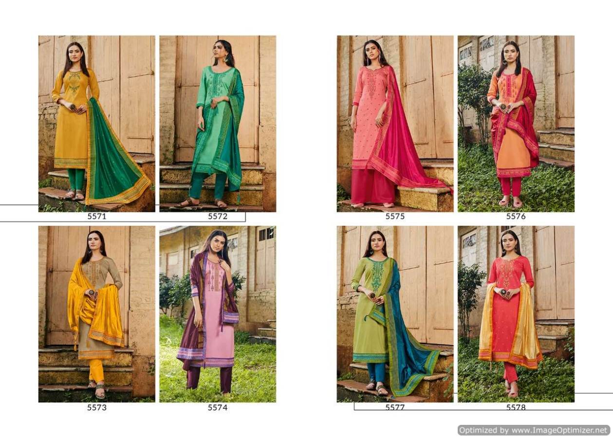 Kessi  Presents  Silk Shine Vol 3  Designer Dress Material