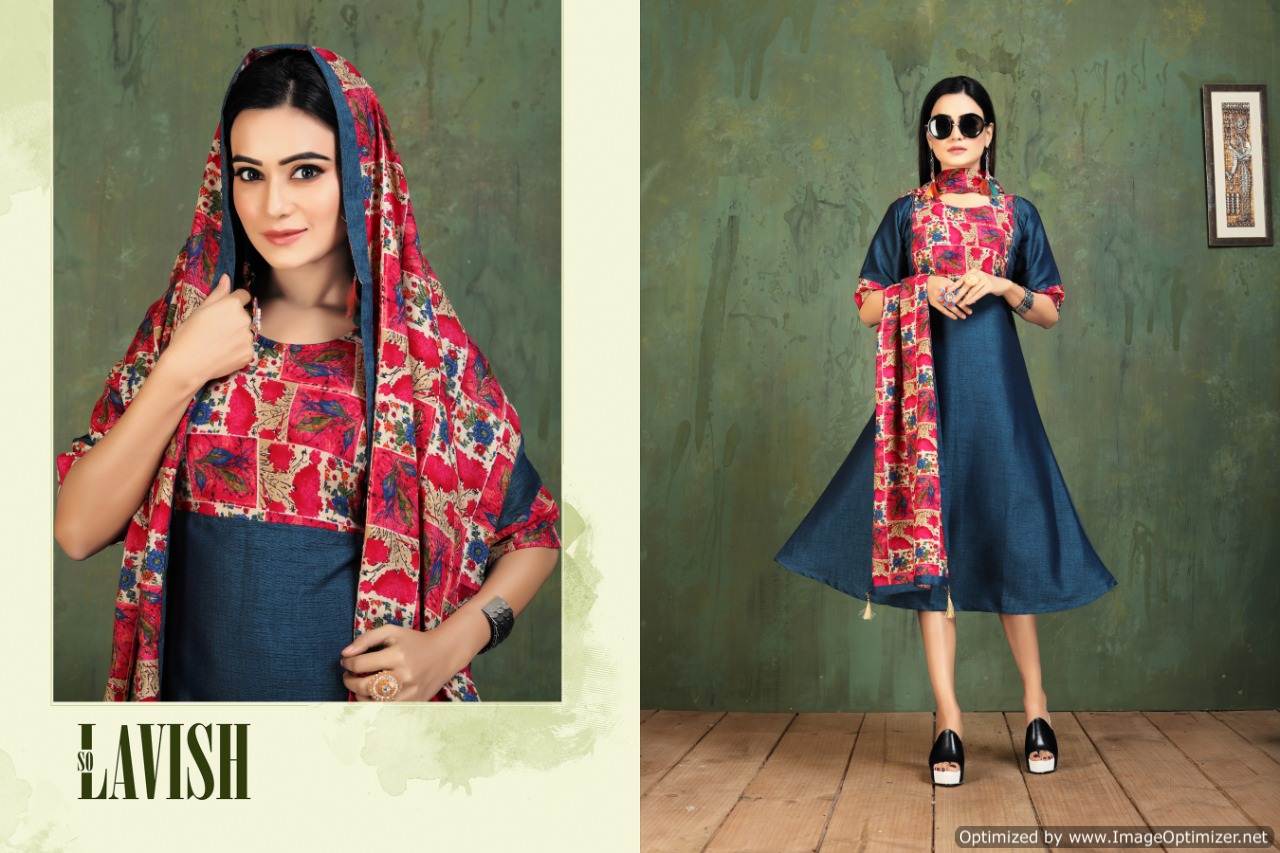 Kinti  Presents Panghat  Vol 13  Designer  Kurti Catalogue