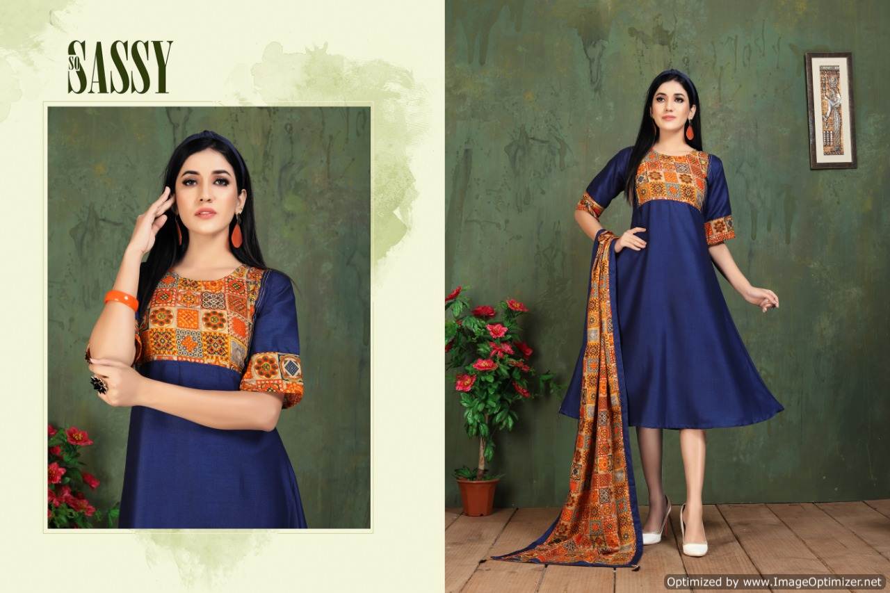 Kinti  Presents Panghat  Vol 13  Designer  Kurti Catalogue