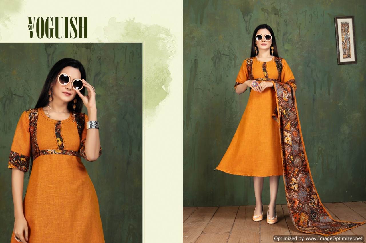 Kinti  Presents Panghat  Vol 13  Designer  Kurti Catalogue
