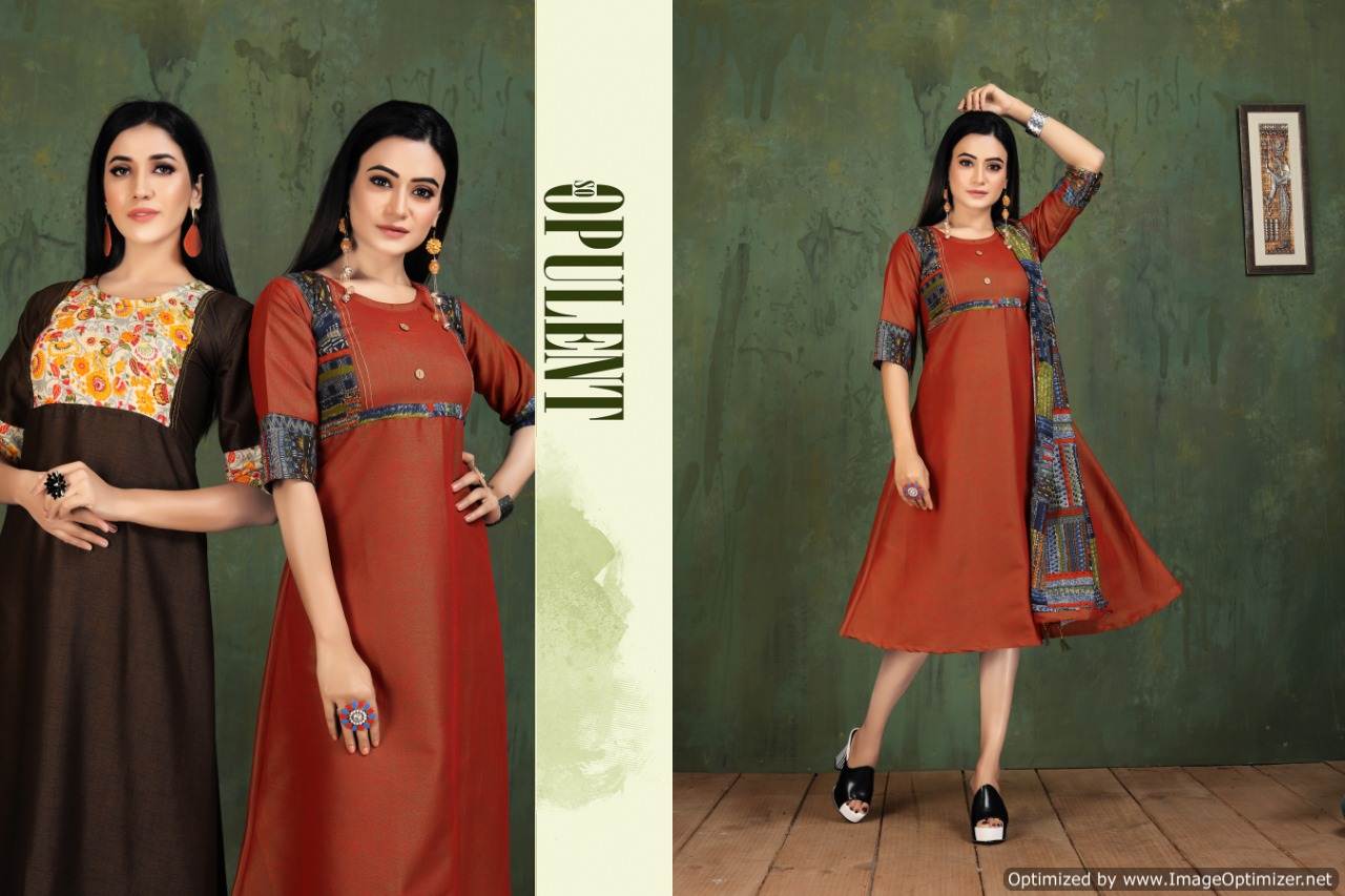 Kinti  Presents Panghat  Vol 13  Designer  Kurti Catalogue
