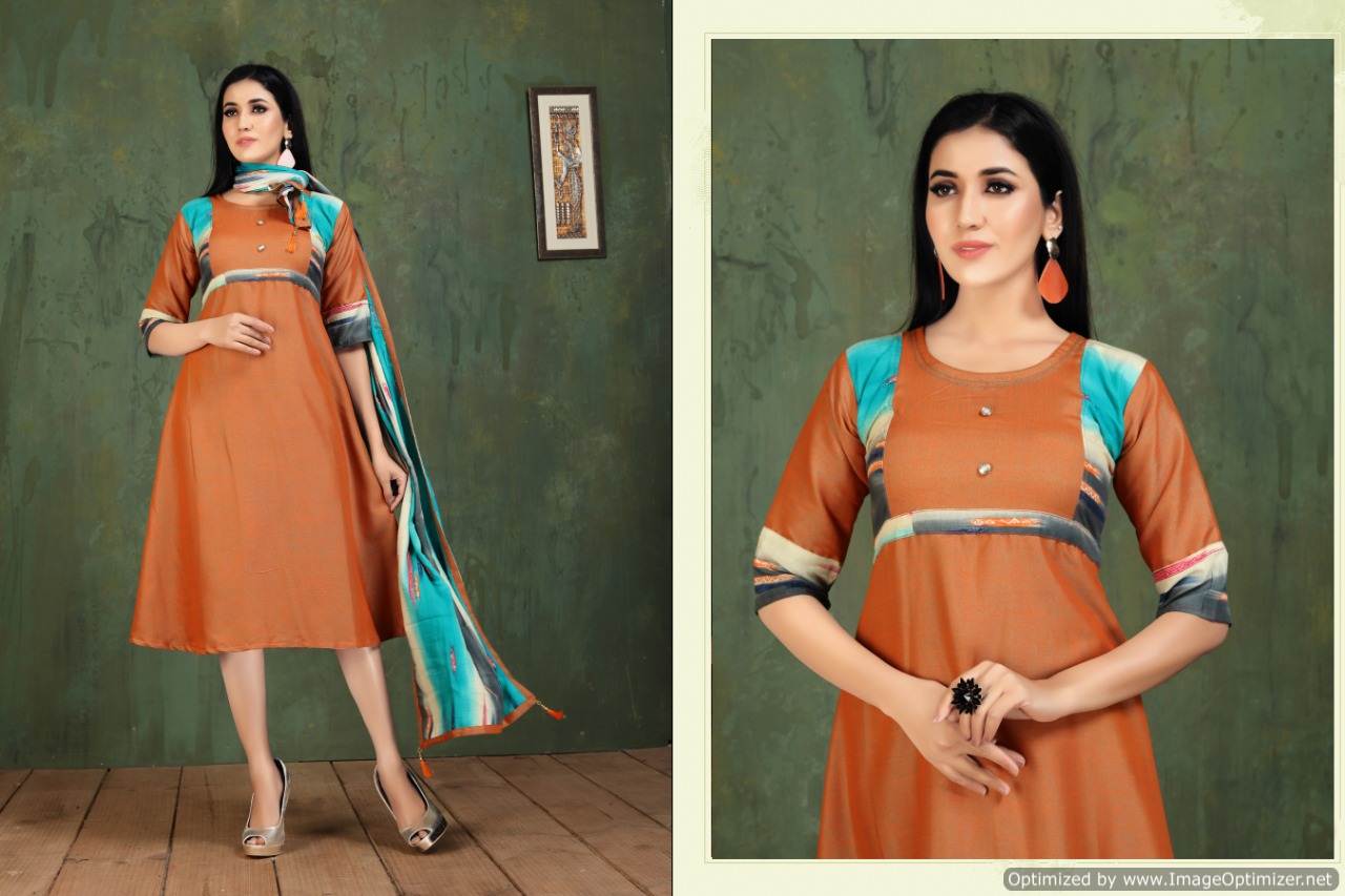 Kinti  Presents Panghat  Vol 13  Designer  Kurti Catalogue