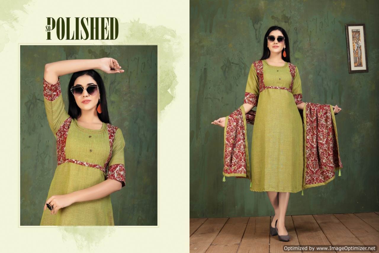 Kinti  Presents Panghat  Vol 13  Designer  Kurti Catalogue