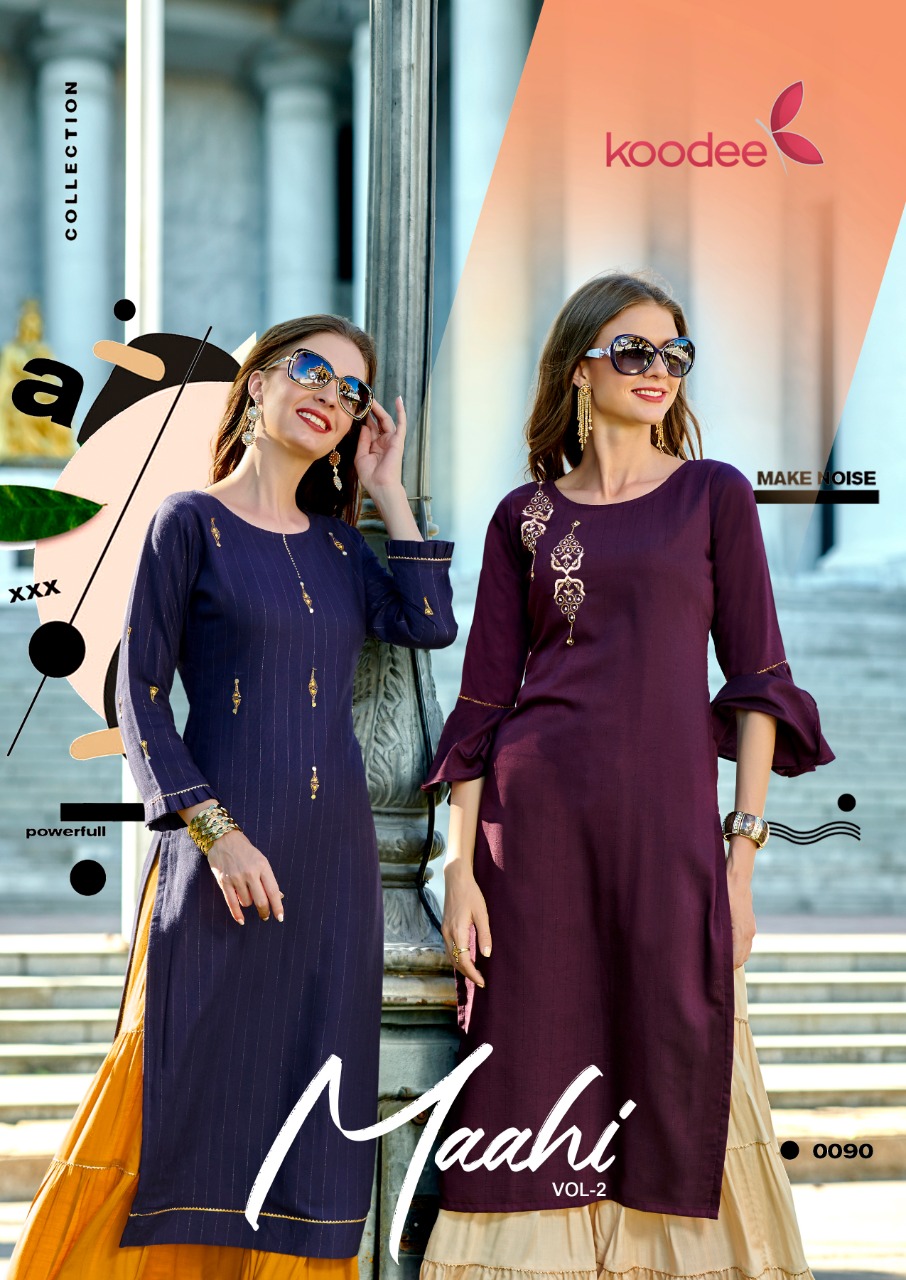 Koodee Presents Mahi  Vol 2  Kurti With Sharara