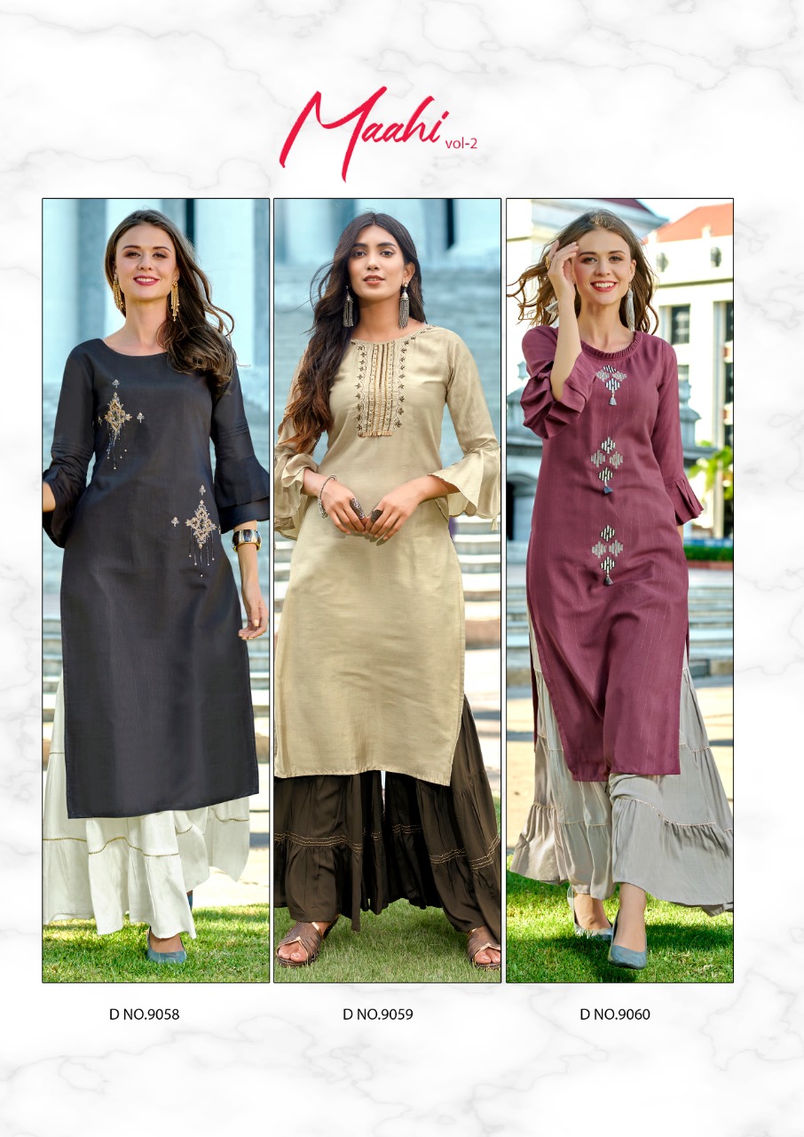 Koodee Presents Mahi  Vol 2  Kurti With Sharara