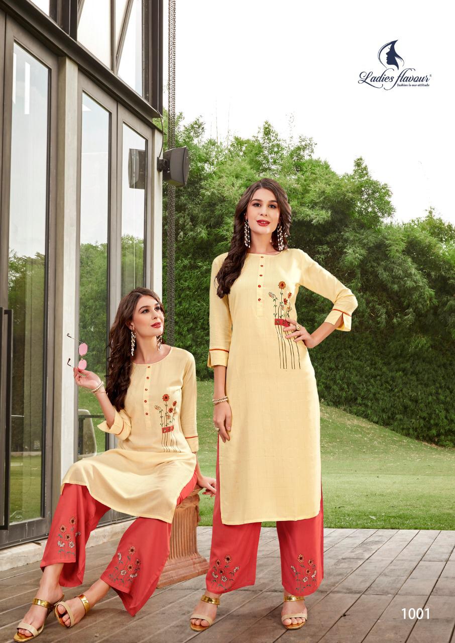 Ladies Flavour Presents Lilly  Kurti With Bottom Collection