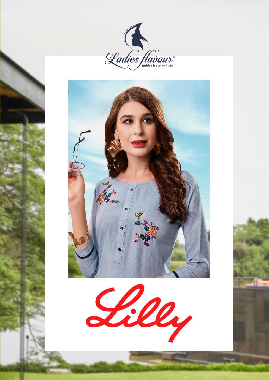 Ladies Flavour Presents Lilly  Kurti With Bottom Collection