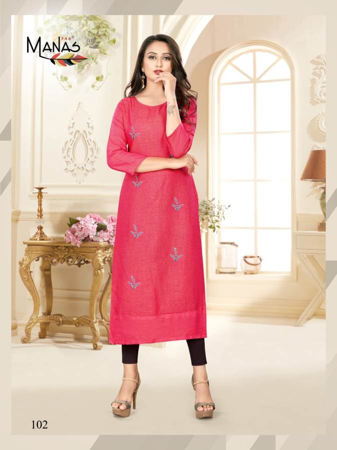 Manas  Presents Priyal Vol 7 Casual Wear Kurti Collection