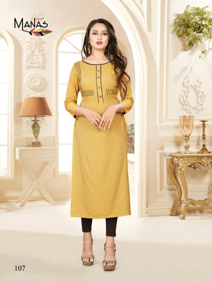 Manas  Presents Priyal Vol 7 Casual Wear Kurti Collection