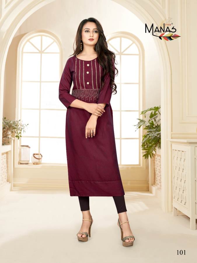 Manas  Presents Priyal Vol 7 Casual Wear Kurti Collection