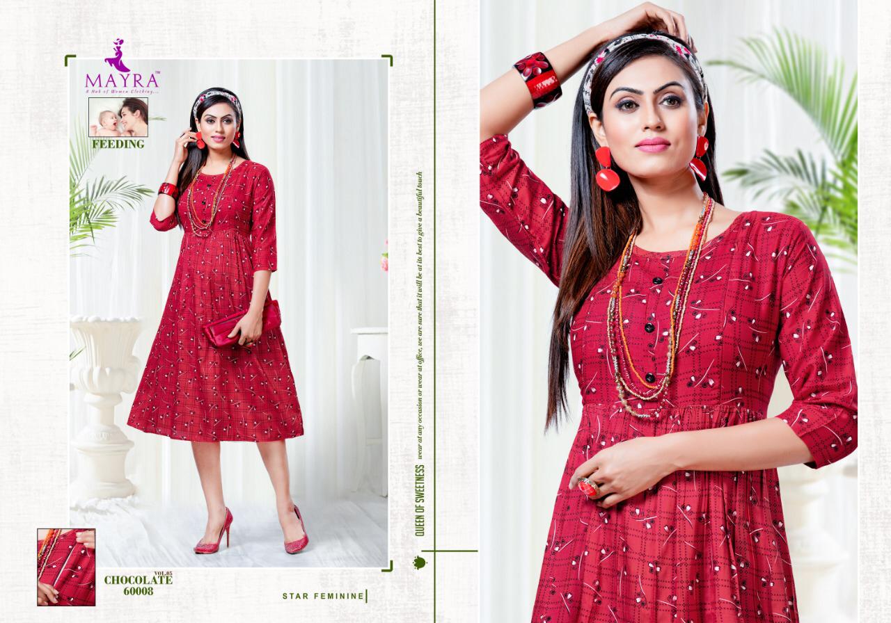 Mayra Presents  Chocolate Vol  5  Stylish Kurtis