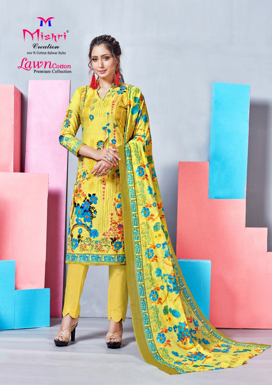 Mishri  Presents Lawn Cotton Vol 4  Karachi Dress Material