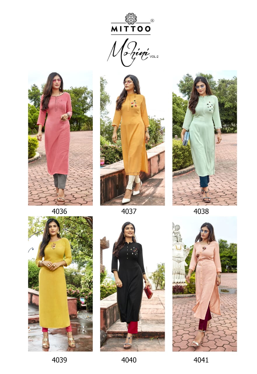 Mittoo Presents Mohini Vol 2 Casual Wear Kurti With Bottom