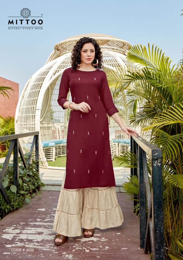 Mittoo  Presents Zohra  Vol 3  Kurti With Bottom Collection