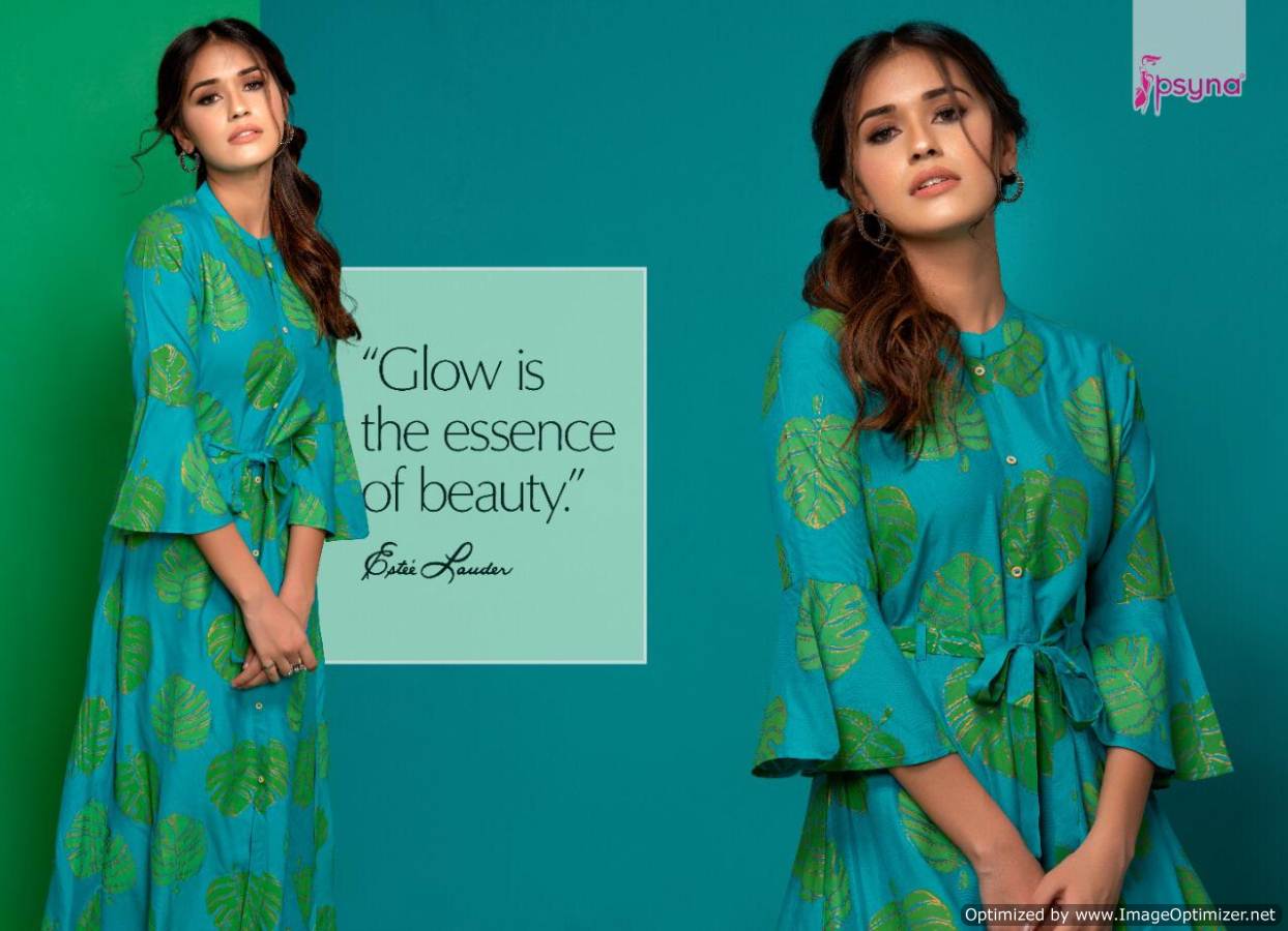 Psyna  Presents Pearl Vol 6 Gown Style Kurti Collection