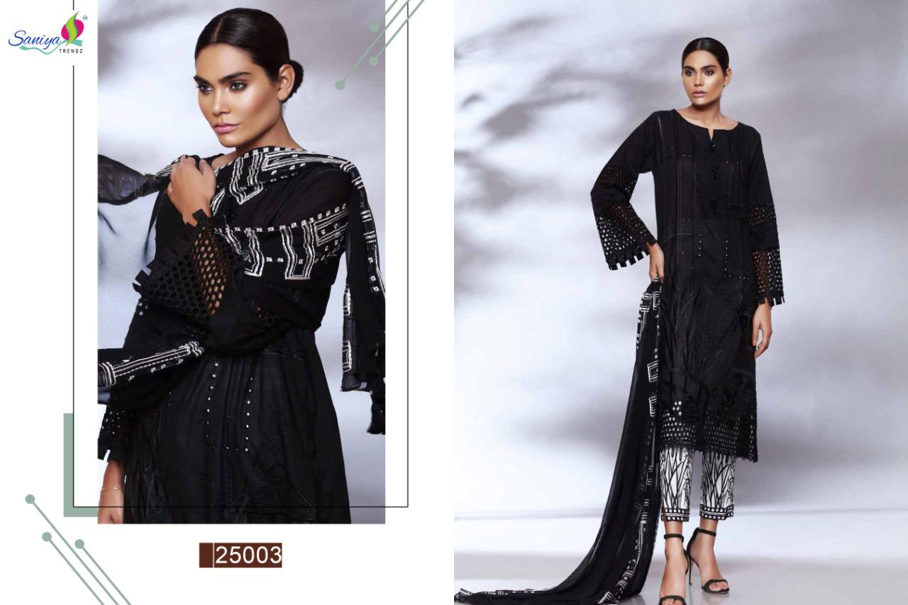 Saniya  Presents  Charizma Qara  Black And White Collection
