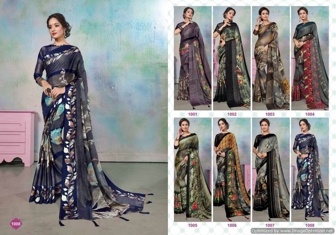 Saroj Presents  Hiba Designer  Saree Collection