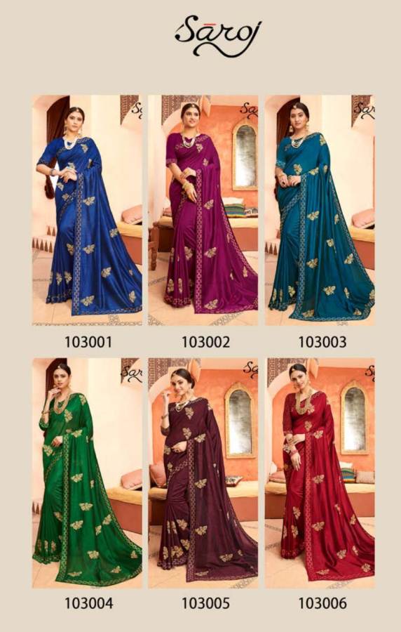 Saroj Presents Jharonka  Designer Saree Collection