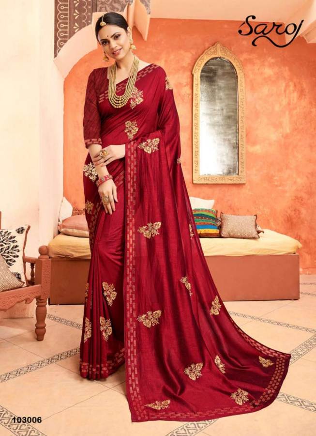 Saroj Presents Jharonka  Designer Saree Collection