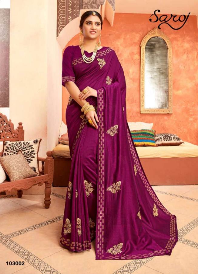 Saroj Presents Jharonka  Designer Saree Collection