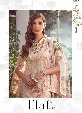 Shraddha Presents Elaf 1 Pure Cambric Cotton Pakistani Suits