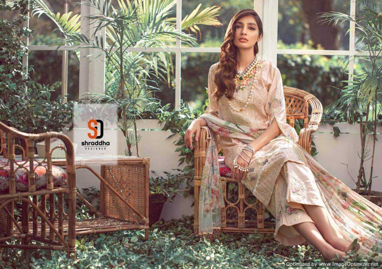 Shraddha Presents Elaf 1 Pure Cambric Cotton Pakistani Suits