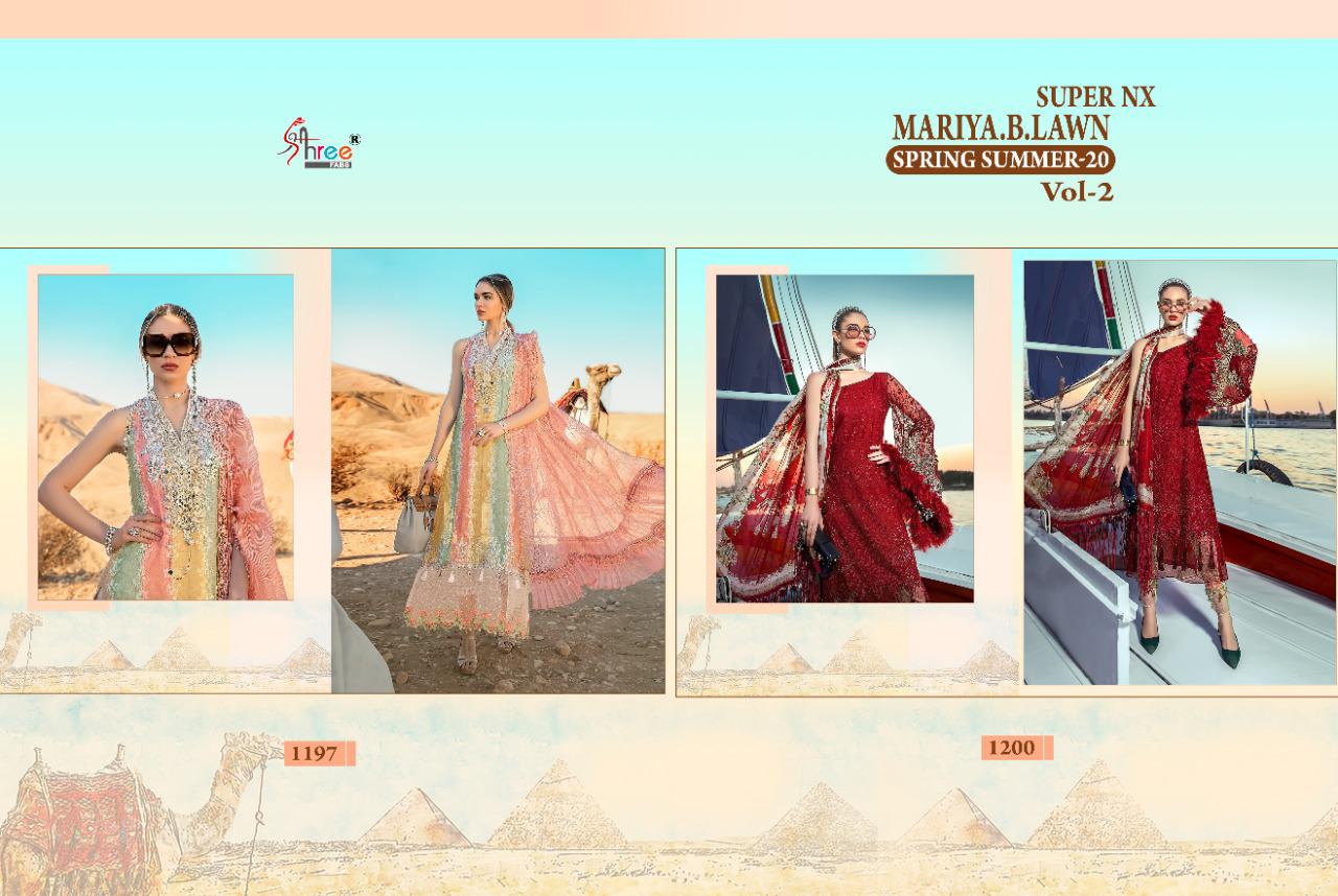 Shree Presents  Mariya B Lawn Vol 2 Summer 20 Super Nx Pakistani Suits