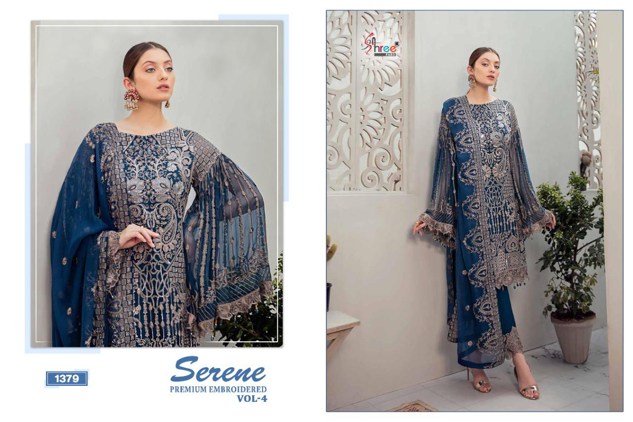 Shree Presents  Serene Premium Embroidered  Vol 4 Heavy Pakistani