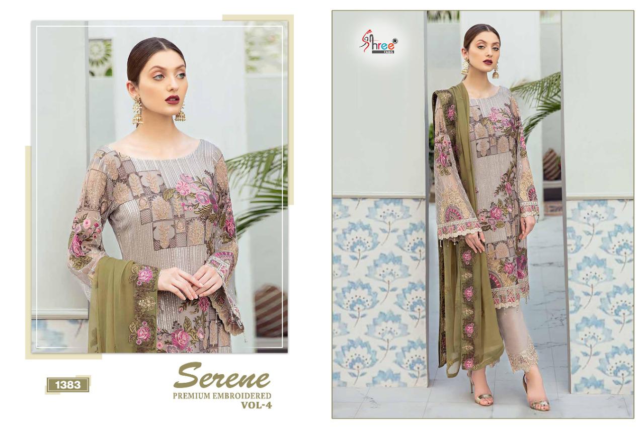 Shree Presents  Serene Premium Embroidered  Vol 4 Heavy Pakistani