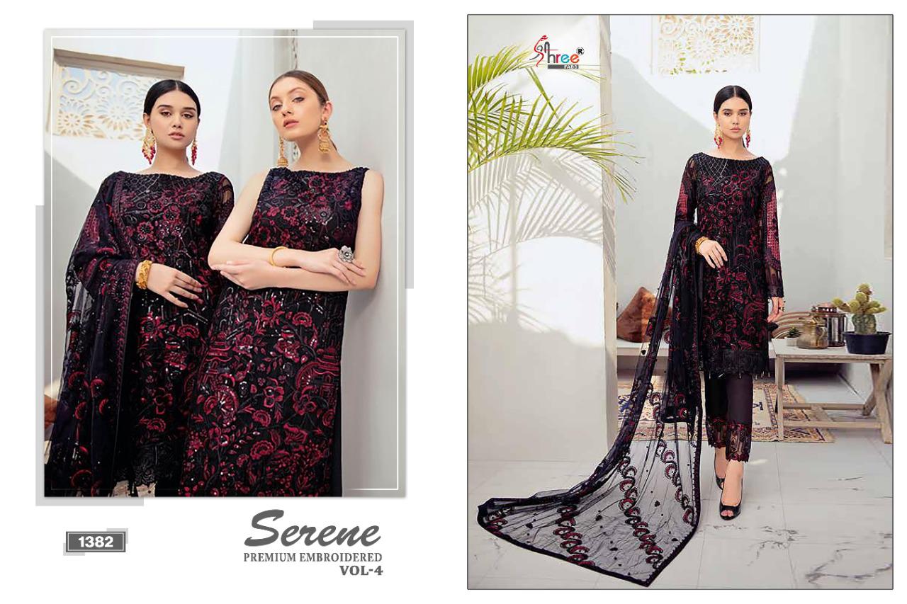 Shree Presents  Serene Premium Embroidered  Vol 4 Heavy Pakistani