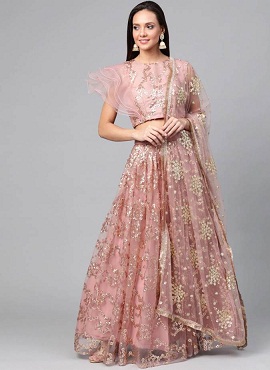 Fc Presents Star Pink And Golden  Vol 1  Festive Wear Lehenga Collection