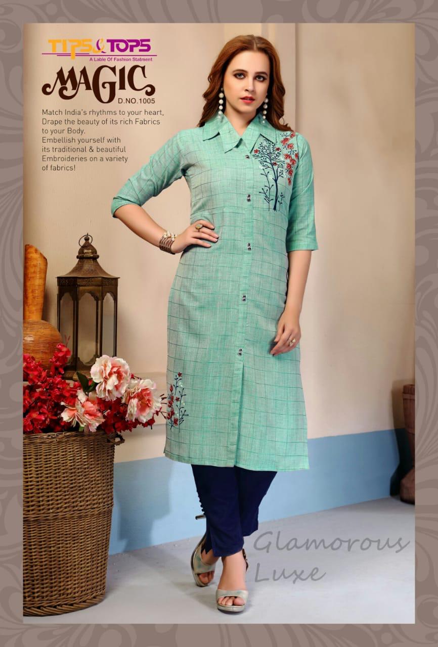 Tips&tops Presents Magic Party Wear Kurti Collection