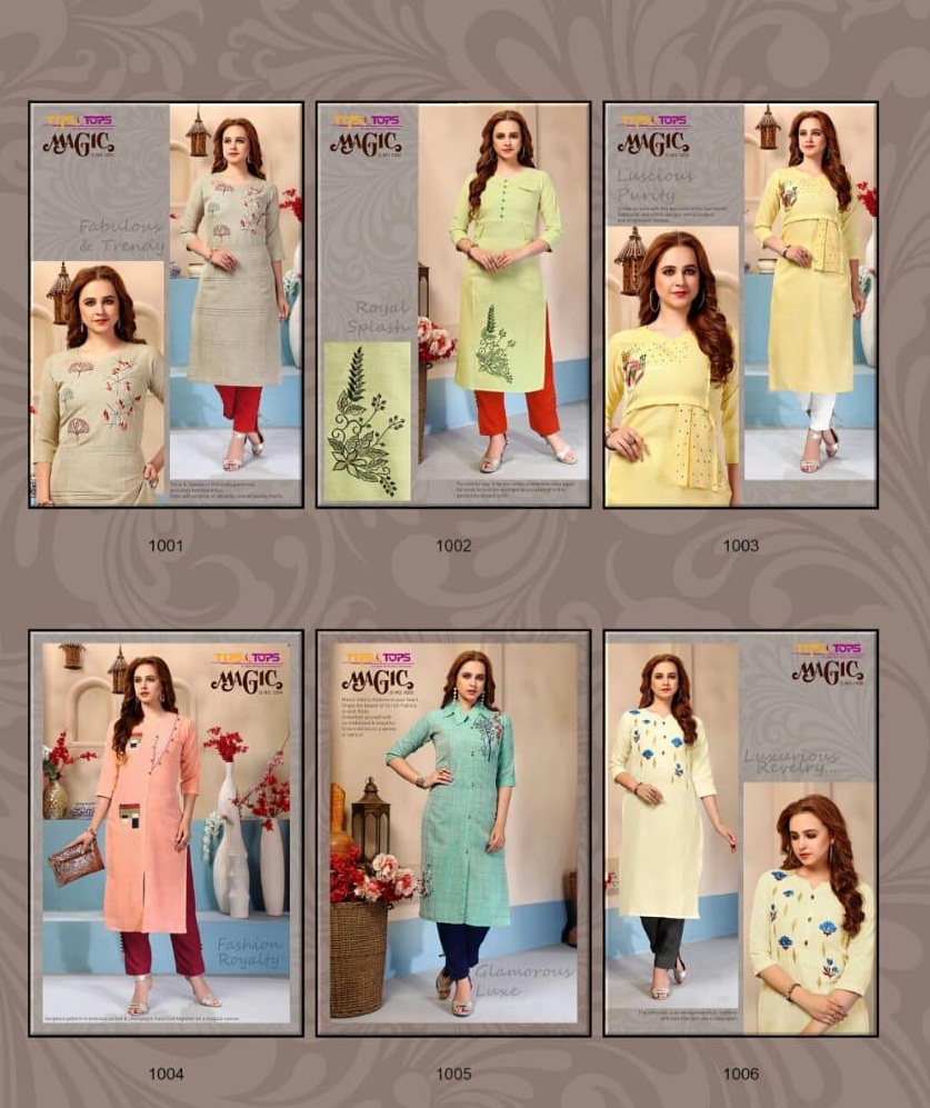 Tips&tops Presents Magic Party Wear Kurti Collection