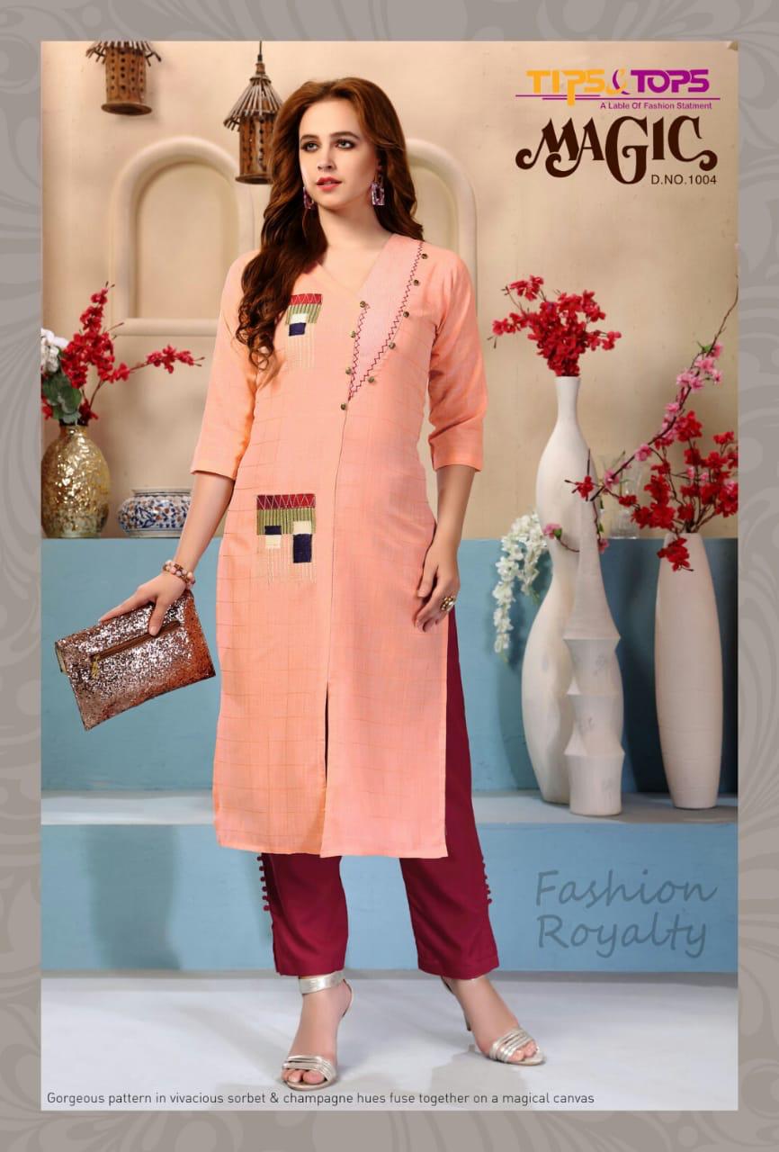 Tips&tops Presents Magic Party Wear Kurti Collection