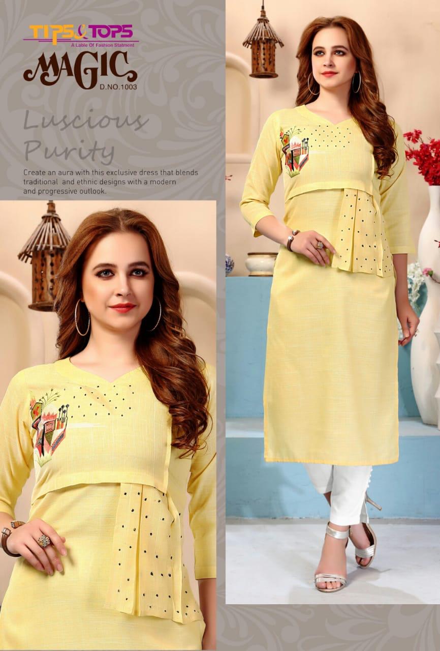 Tips&tops Presents Magic Party Wear Kurti Collection