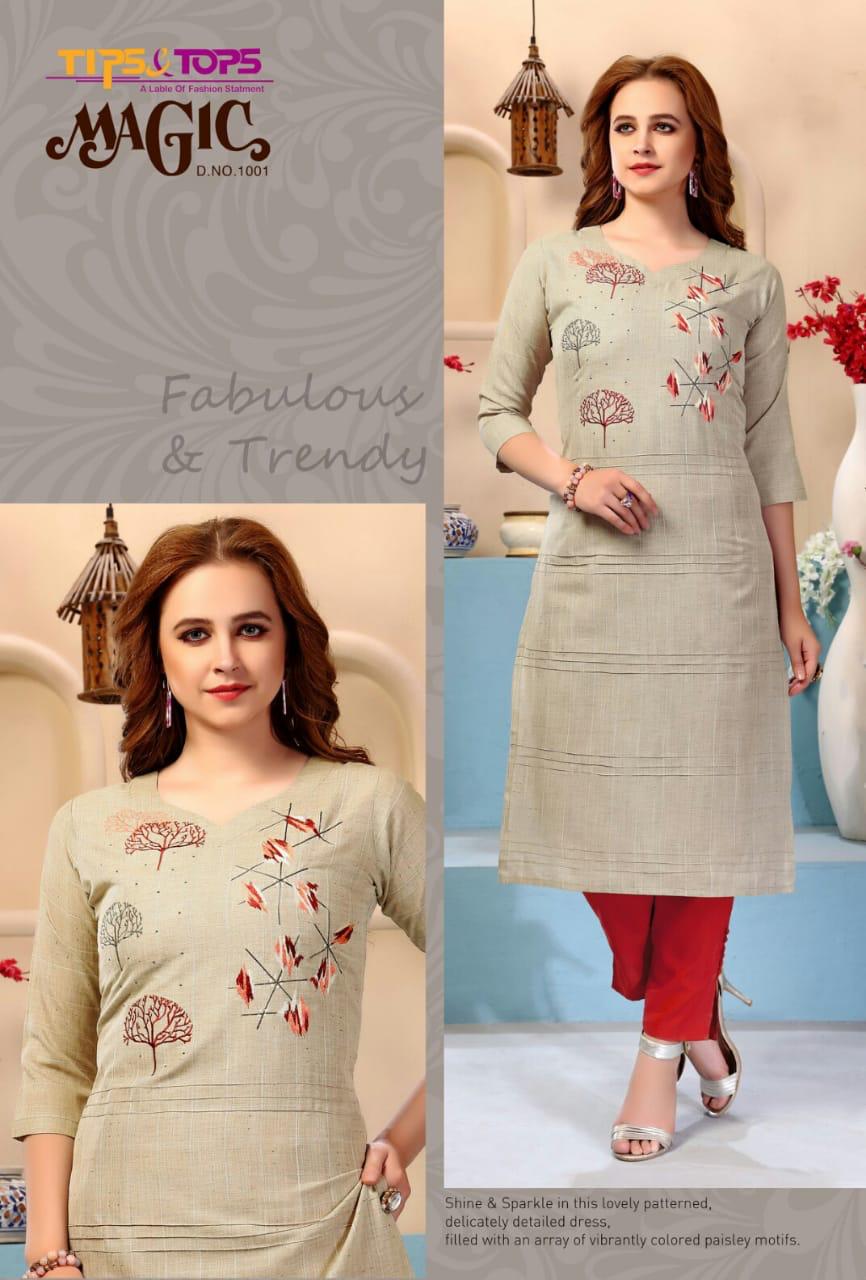 Tips&tops Presents Magic Party Wear Kurti Collection