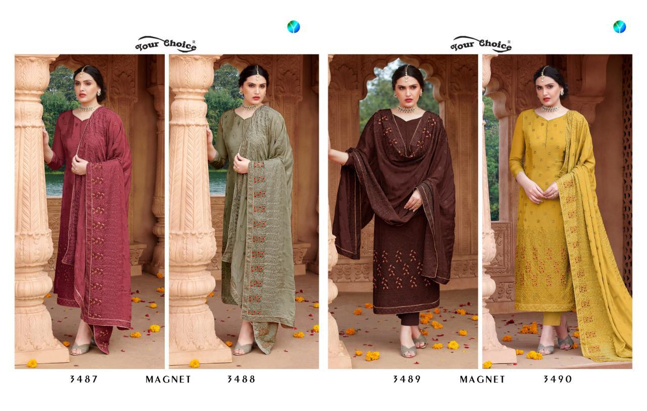 Y.c  Presents Magnet Designer Dress Material