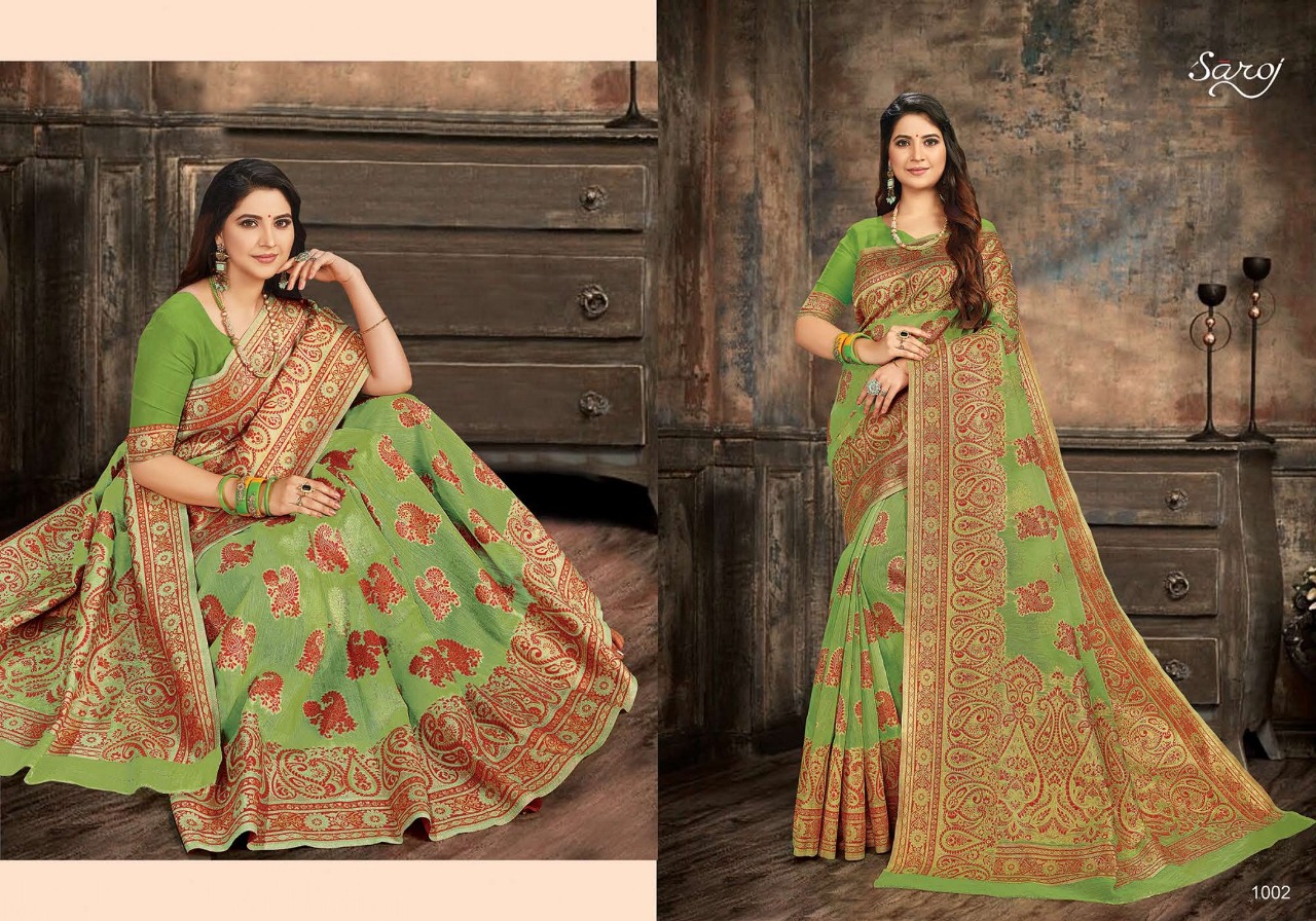 Saroj Presents Rajvanshi Printed Saree Collection