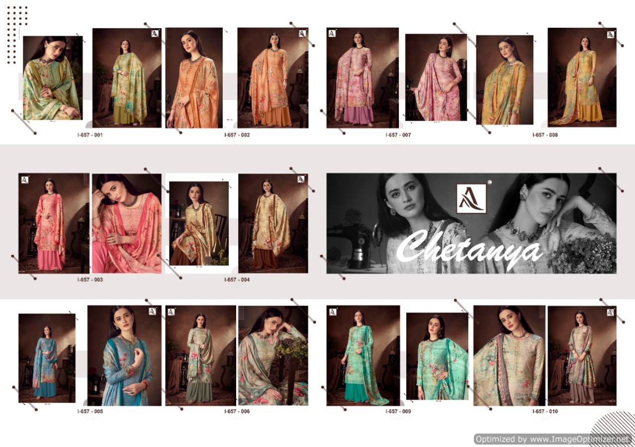 Alok Presents  Chetanya Designer Dress Material