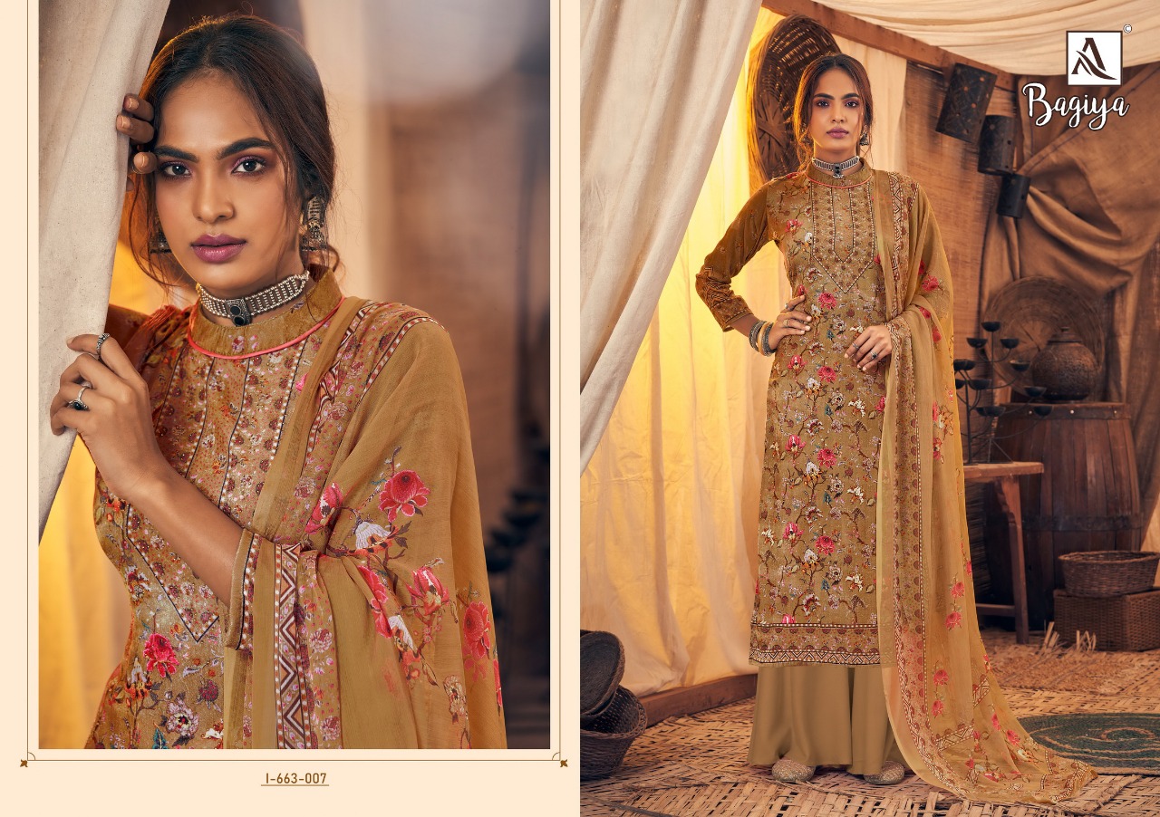 Alok Presents Bagiya Designer Dress Material