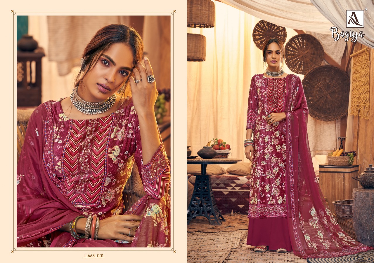 Alok Presents Bagiya Designer Dress Material