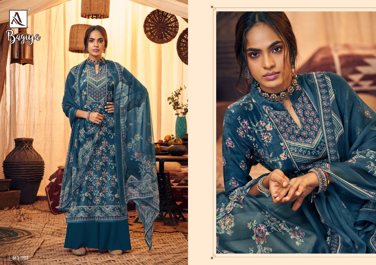 Alok Presents Bagiya Designer Dress Material