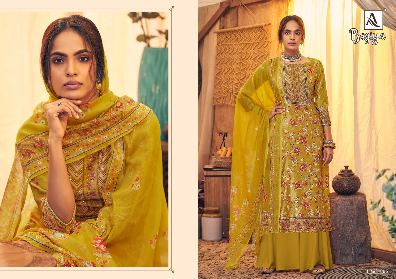 Alok Presents Bagiya Designer Dress Material