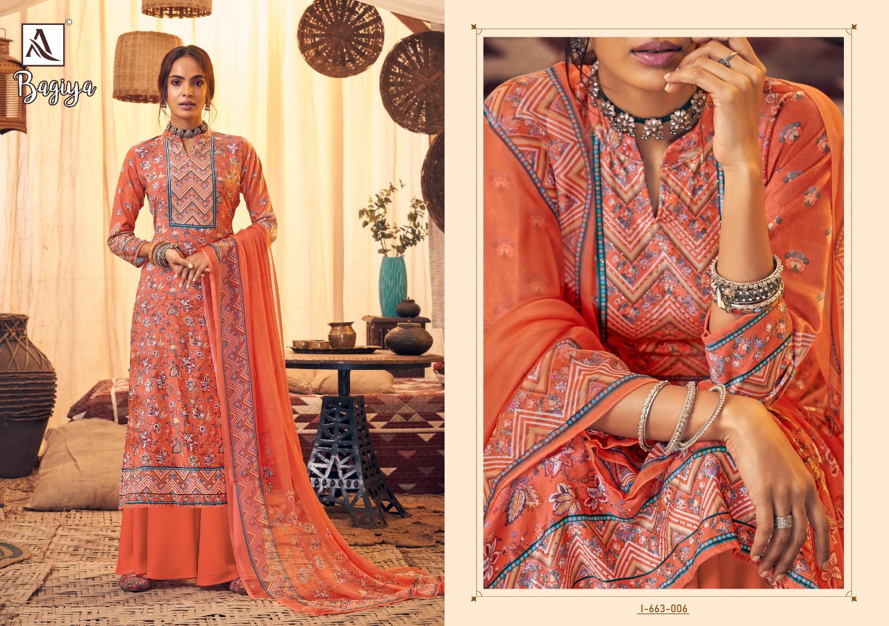 Alok Presents Bagiya Designer Dress Material