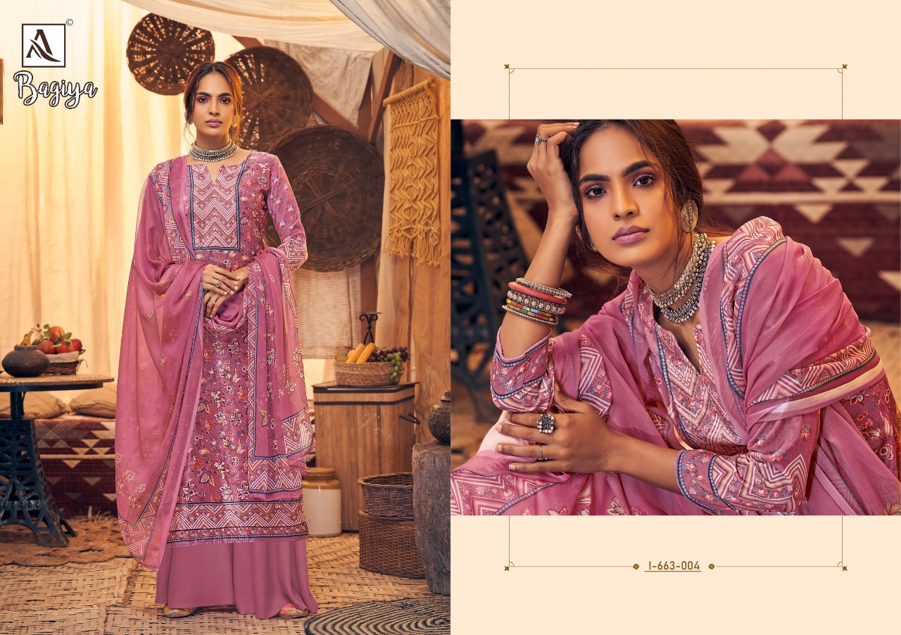 Alok Presents Bagiya Designer Dress Material