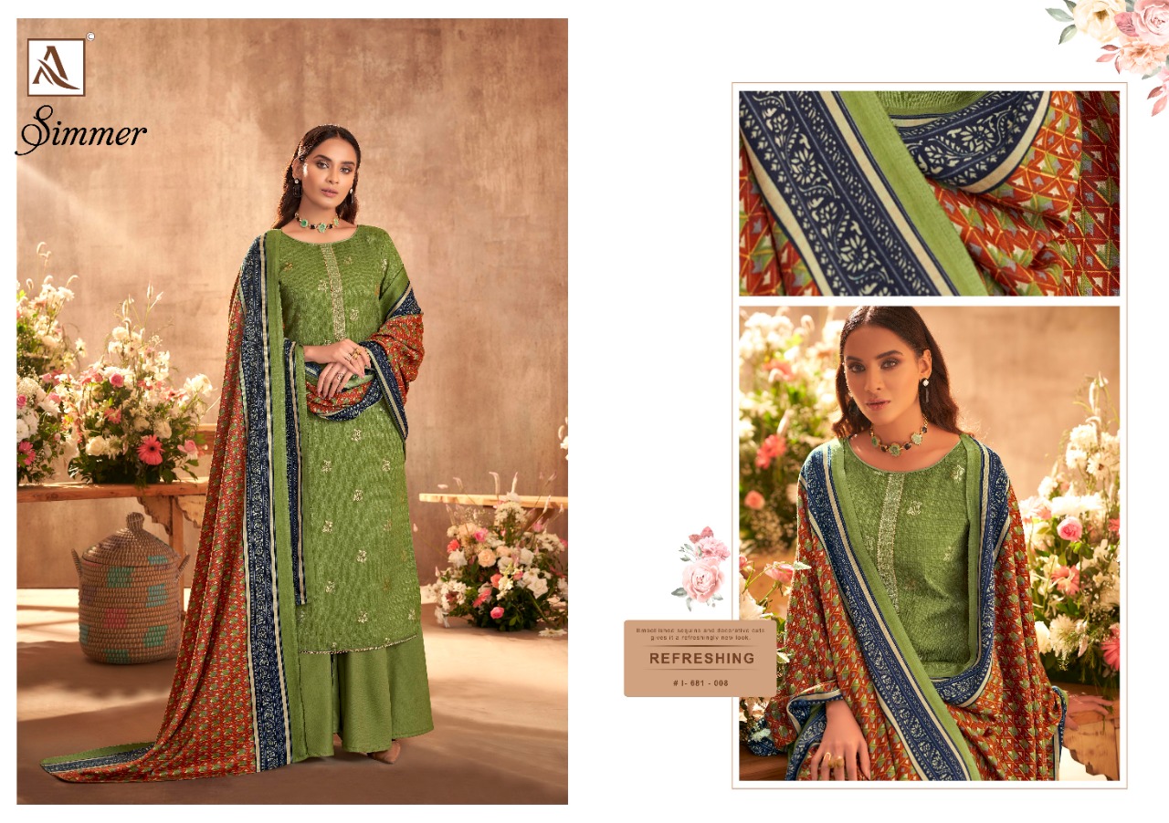 Alok Presents Simmer Designer Dress Material