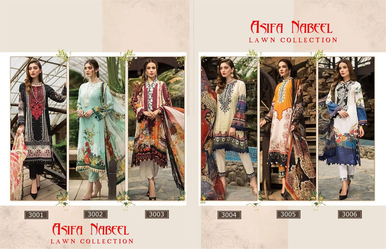 Asifa Nabeel  Vol 3  Karachi Dress Material