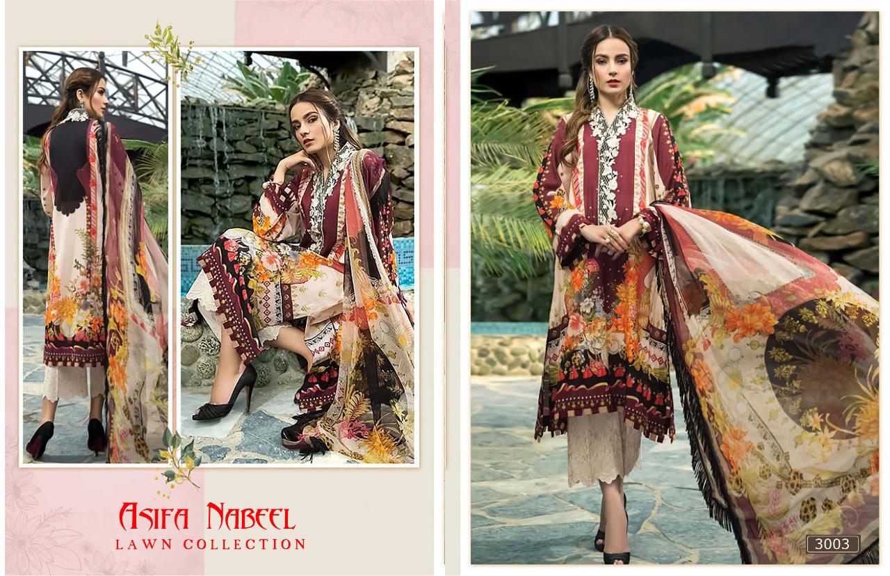 Asifa Nabeel  Vol 3  Karachi Dress Material
