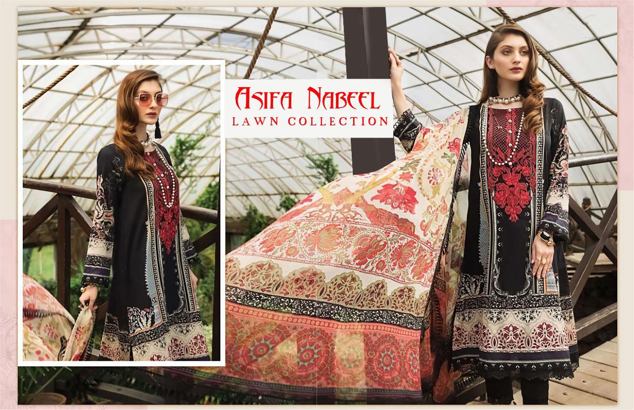 Asifa Nabeel  Vol 3  Karachi Dress Material